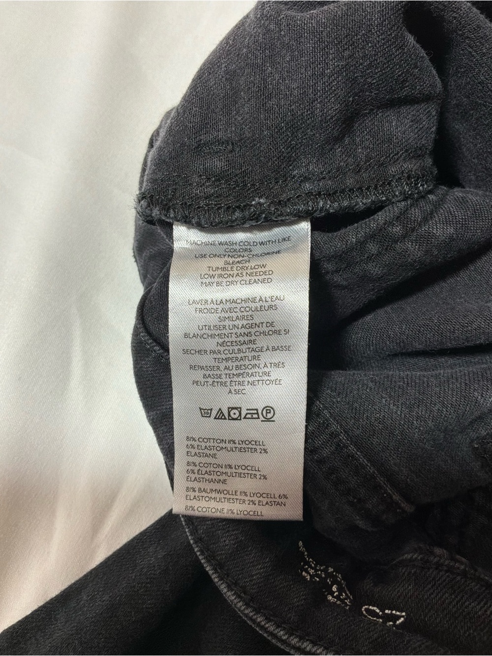 Pilcro Anthropologie Black Bootcut Flare Jeans Women’s Size 25 Patch Pockets - Picture 5 of 9